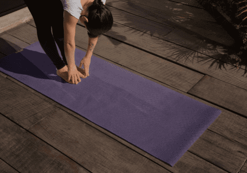 Purple yoga mat eco - Image 4