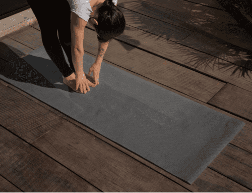 Grey yoga mat eco - Image 5