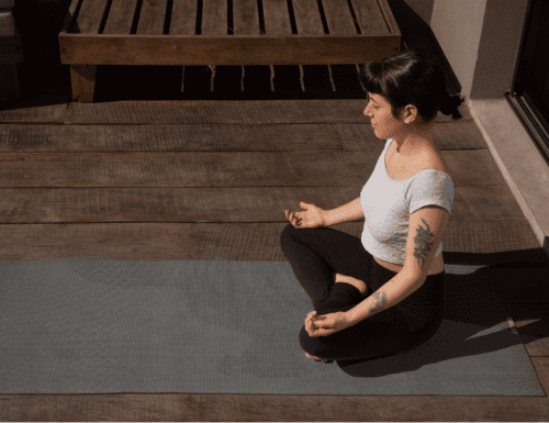 Grey yoga mat eco - Image 6