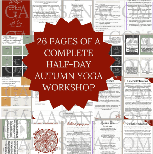Autumn yoga workshop digital download - Image 8