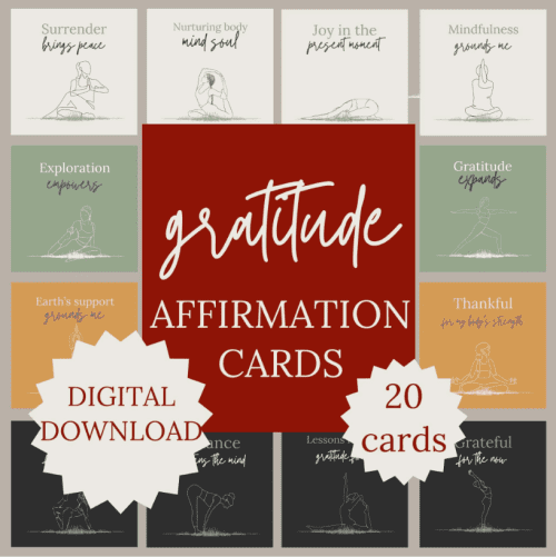 Gratitude affirmations digital download