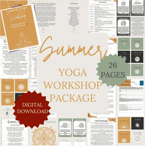 Summer yoga workshop digital download