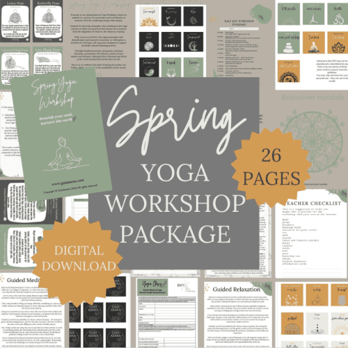 Spring yoga workshop digital download