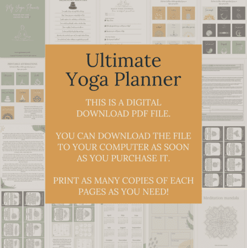 yoga planner digital download - Image 6